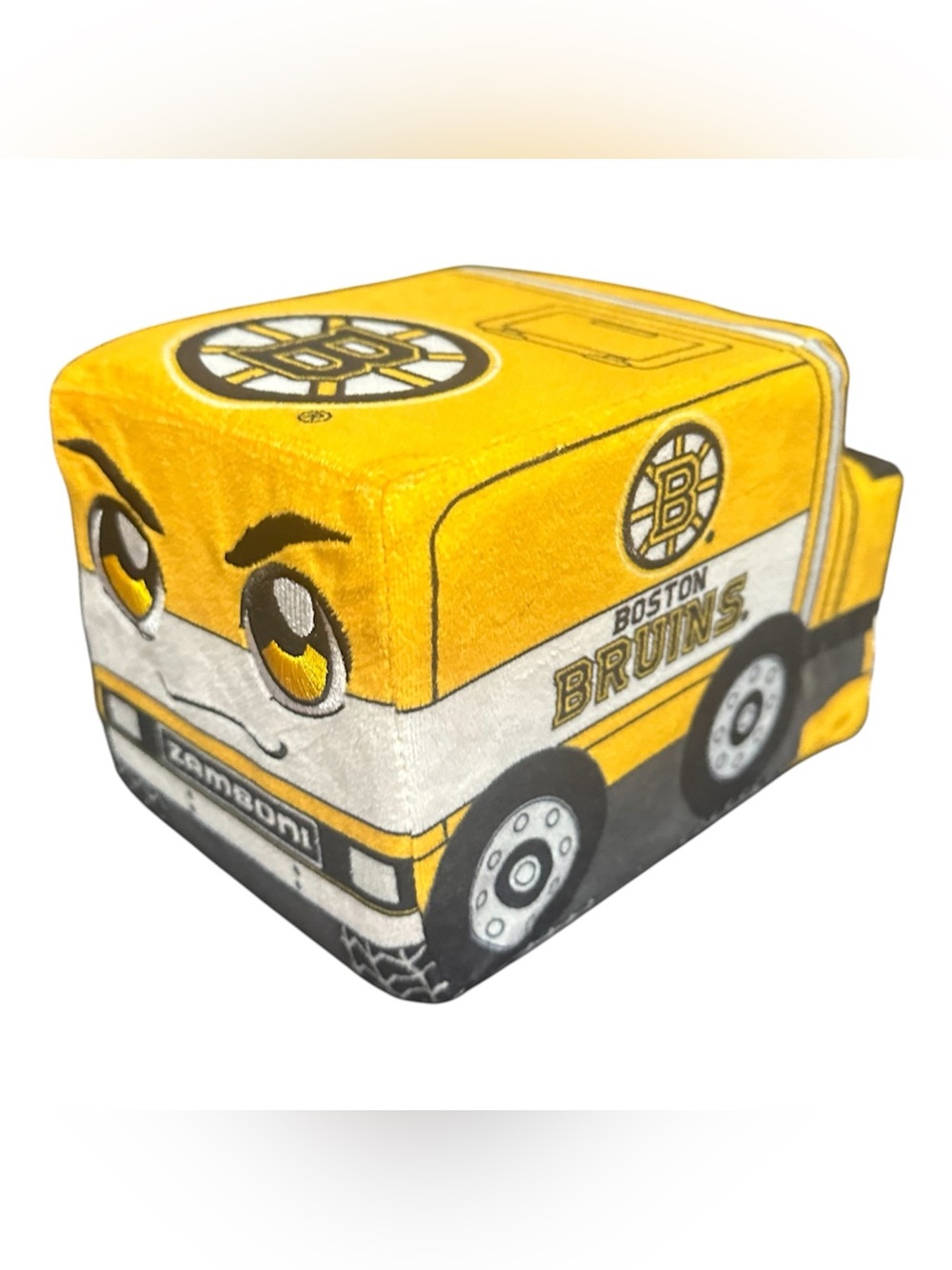 NHL Hockey Boston Bruins Yellow Zamboni Stuffed Plush Toy - Picture 8 of 8